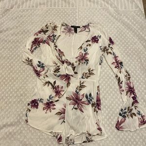 Forever 21 floral romper